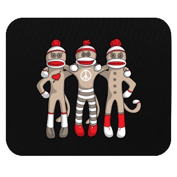 Discover Sock Monkey Buddies Mouse Pads