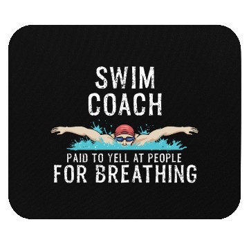 Discover Swim Coach Funny Swimming Team Workout Gift Mouse Pads
