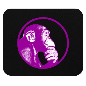 Discover Think of monkey chimpanzee Mouse Pads