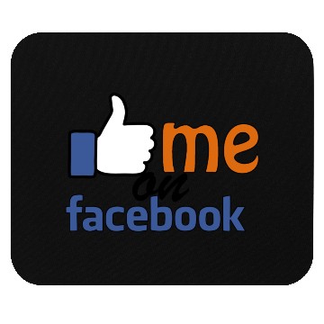 Discover like me on facebook Mouse Pads