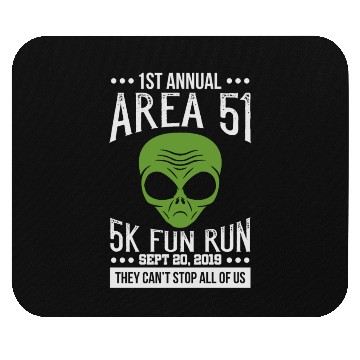 Discover Area 51 Alien Fun run Mouse Pads
