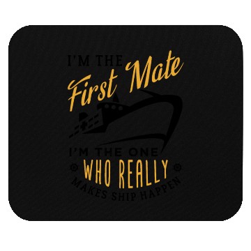 Discover First Mate Cruise Ship Funny Cruising Humor Mouse Pads