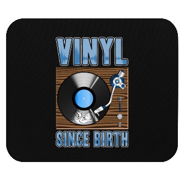 Discover Vinyl Since Birth Retro Pride Turntable Record Mouse Pads