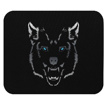Discover Wolf Wolf Head Fenrir fenris Mouse Pads
