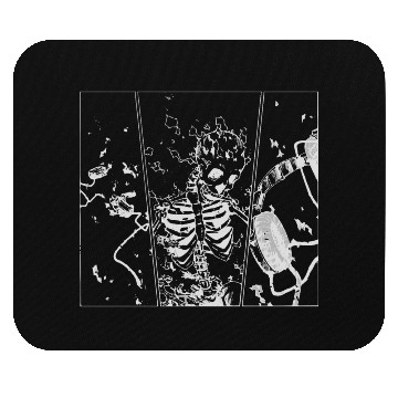 Discover Heavy Metal Skelly (White) Mouse Pads