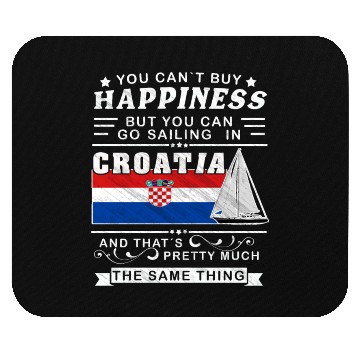 Discover Croatia sailing, sailing ship Mediterranean gift Mouse Pads