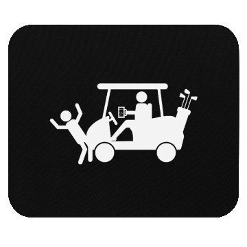 Discover Golf Cart Beer Drunk Golfer Funny Design Gift Idea Mouse Pads