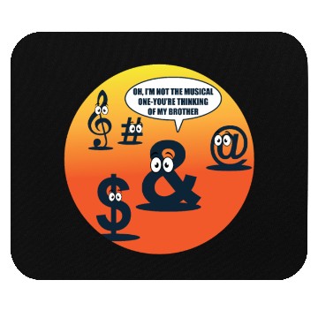 Discover Musician Character Language Funny Song Band Gift Mouse Pads