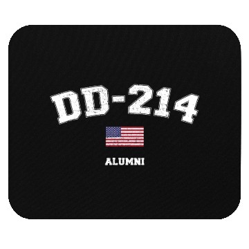 Discover Dd 214 Us Armed Forces Alumni Usa Flag Vintage Mouse Pads
