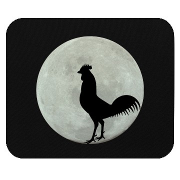 Discover Chicken Full Moon Mouse Pads