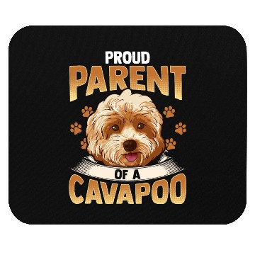 Discover Cavapoo Dog Cavoodle Dogs Poodle Cute Puppy Gift Mouse Pads