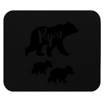 Discover Papa Bear Mouse Pads with Two Cubs