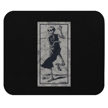 Discover Occult The Death Tarot Card La Mort XIII Vintage Mouse Pads