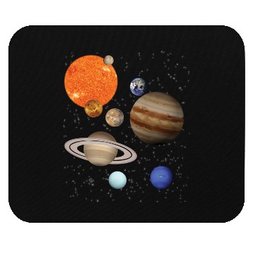 Discover realistic Solar System planet Outer Space Explorer Mouse Pads