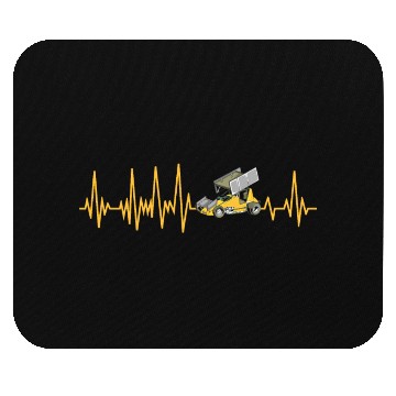 Discover Sprint Car Racing Heartbeat Pulse Mouse Pads