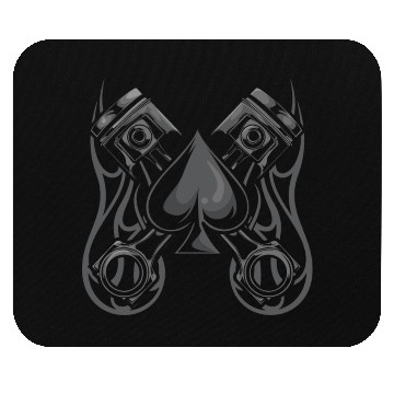 Discover Poker and Hotrod - Cool Poker Art Hot Rod Mouse Pads