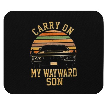 Discover Supernatural Vintage Mouse Pads Carry On My Wayward Son