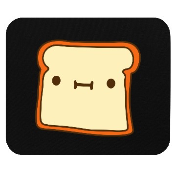 Discover toast bread slice bun sweet cute Mouse Pads