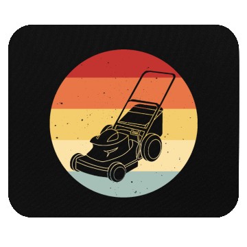 Discover Lawn Mowing Lawn Mower Vintage Retro Mouse Pads