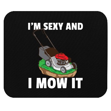 Discover lawn mowing lawn mower garden gardener Mouse Pads