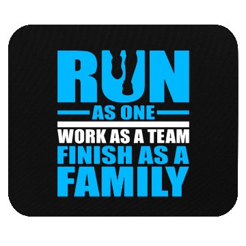 Discover Runner Gift Idea Run as One Work as a Team Finish Mouse Pads