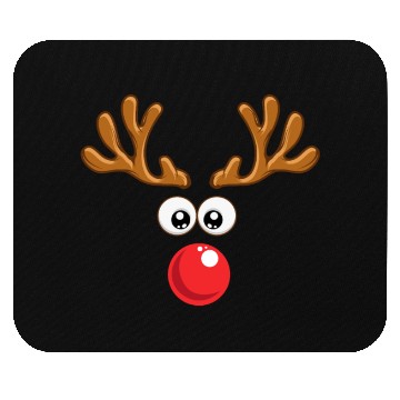 Discover Christmas Rudolph reindeer winter nature gift Mouse Pads
