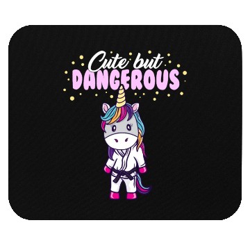 Discover Cute But Dangerous Unicorn Jiu Jitsu MMA Mouse Pads