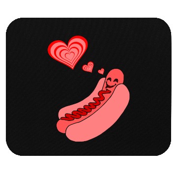 Discover Hot Dog Love Mouse Pads