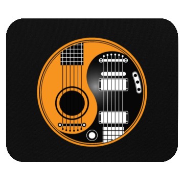 Discover Guitar Ying Yang Mouse Pads