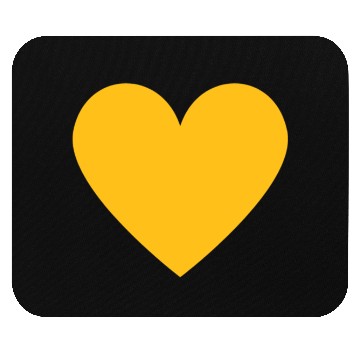 Discover yellow heart song Mouse Pads