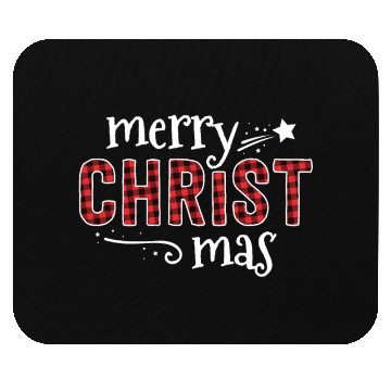 Discover Buffalo Plaid Merry Christ Mas Mouse Pads Christmas
