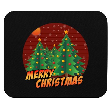 Discover Christmas Xmas Tree Winter Snow Merry Christmas Mouse Pads