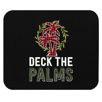 Discover Deck The Palms Tropical Hawaiian Buffalo Plaid Mouse Pads