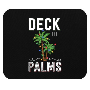 Discover Deck The Palms Tropical Hawaii Christmas Palm Mouse Pads