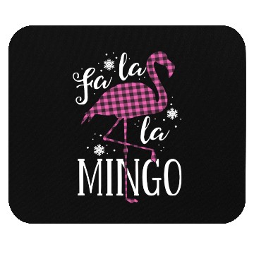 Discover Fa La La Mingo Flamingo Christmas Mouse Pads Pink