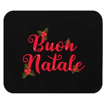 Discover Buon Natale Italian Merry Christmas Holiday Mouse Pads