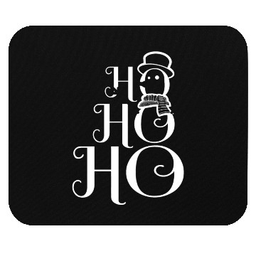 Discover HO HO HO SNOWMAN Mouse Pads