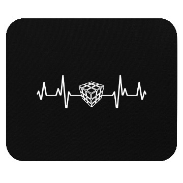 Discover Speedcubing Heartbeat Speedcuber Funny Gift Idea Mouse Pads