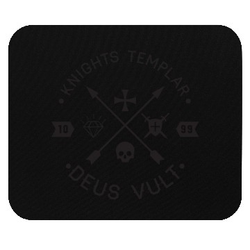 Discover Knights Templar Deus Vult Cross and Skull Medieval Mouse Pads