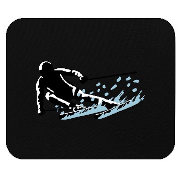 Discover ski, skiing Mouse Pads