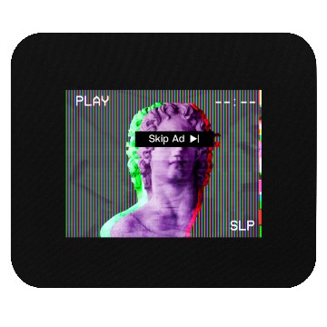 Discover Aesthetic Vaporwave Statue Skip Ad Online Mouse Pads