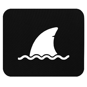 Discover Shark shark fin water sea animal swim present Mouse Pads