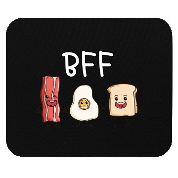 Discover Fried egg bacon and toast best friends forever Mouse Pads