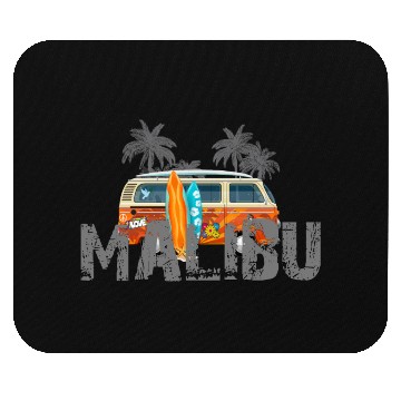 Discover Malibu Surfing Mouse Pads