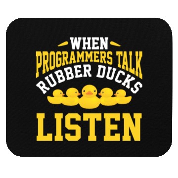 Discover Computer Science Programmer Developer Rubber Duck Mouse Pads