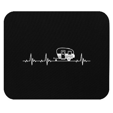 Discover Caravan Camping Heartbeat for nature lovers Mouse Pads