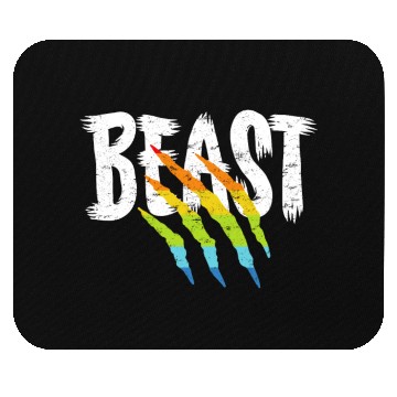 Discover LGBT Rainbow Flag Beast Mouse Pads