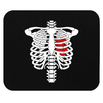 Discover Skeleton heart Mouse Pads