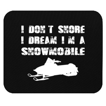 Discover Winter Snowmobile Engine Skiing Funny Fast Gift Mouse Pads