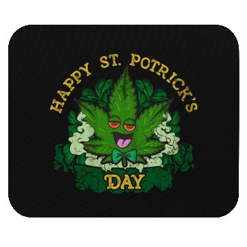 Discover Marijuana St Potricks Day 420 Weed St Patricks Mouse Pads